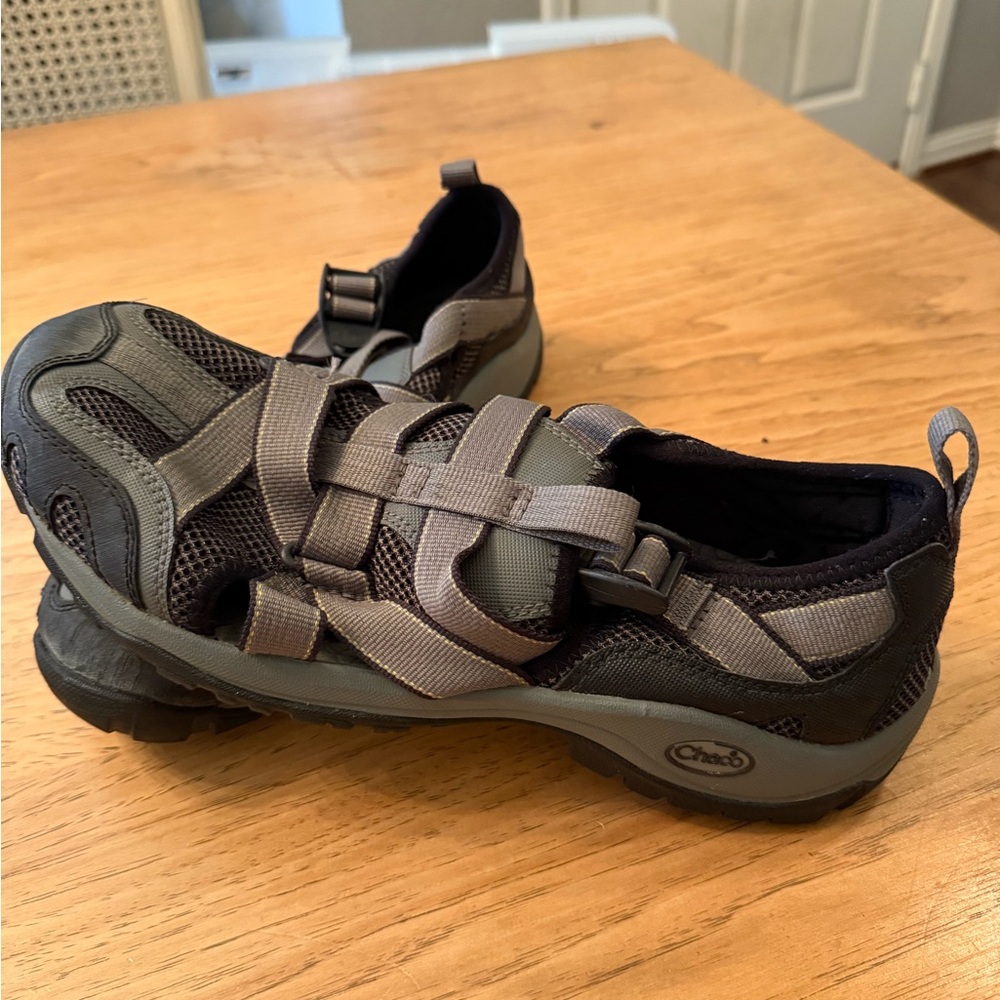 Chaco Men's Black and Gray Closed Toed Sandal